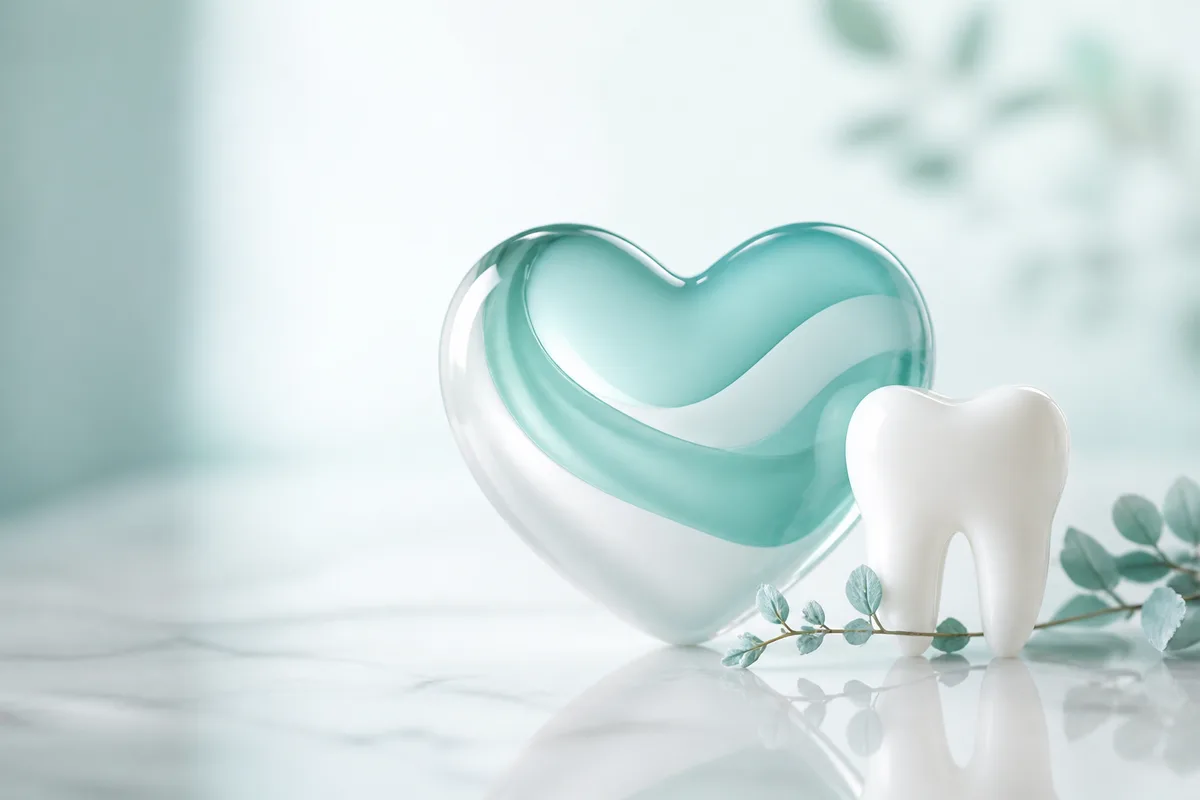 Healthy gums and heart-health concept for February in Downey